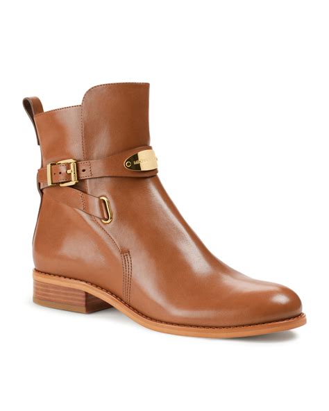 michael michael kors arley leather boot|michael kors ankle boots sale.